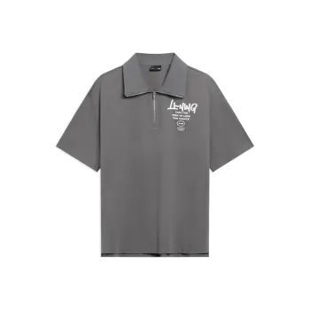 LiNing Sports Fashion Collection T Shirt Men's Lead Gray