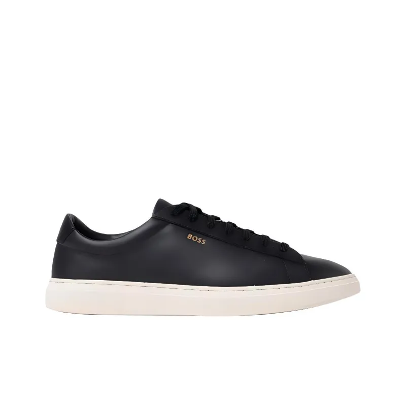 HUGO BOSS Low Top Skateboard Shoes Men's Black-1