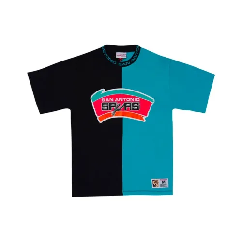 Mitchell & Ness T Shirt Unisex Blue Black
