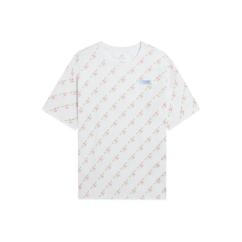 LiNing T Shirt Men's Pink White-0