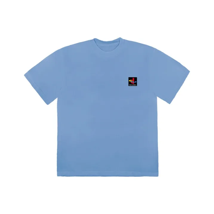 Travis Scott T-Shirts Unisex Blue-0