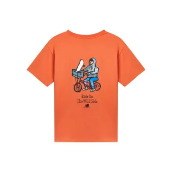 New Balance Graphic Print T Shirt Unisex Orange