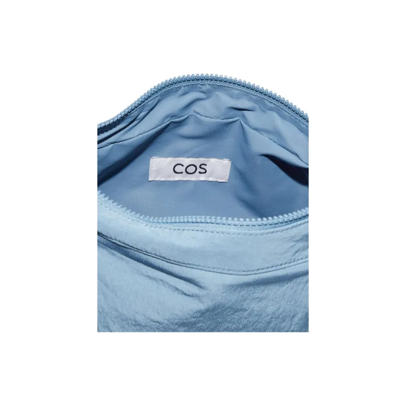 COS Nylon Saddle Bag, Crossbody Bag, Shoulder Bag Regular Unisex Light Blue-2