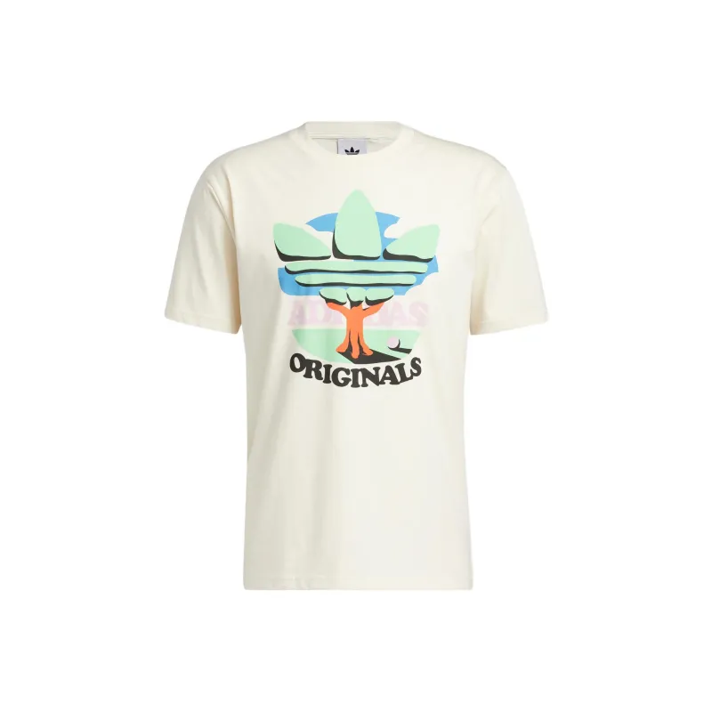 Adidas Originals Drop Shoulder Sleeve T Shirt Men's White-0