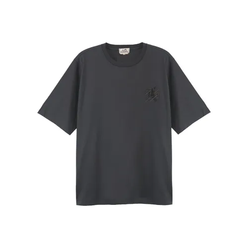 HERMES SS23 T-Shirt Men's Black Gray Color