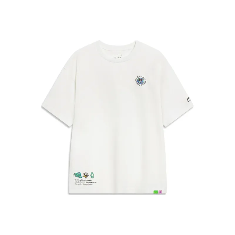 LiNing x Steven Harrington Li Ning X Steven Harrington T Shirt Unisex White-0