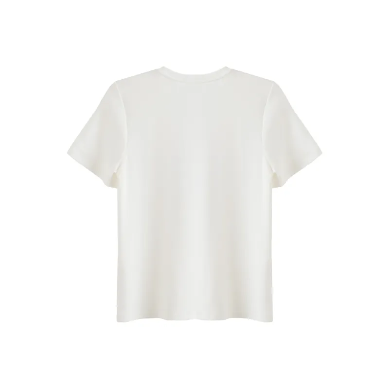 Olrain T Shirts Women's Ecru-1