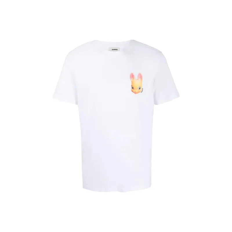 Sandro T Shirts Men White-0