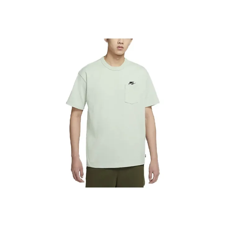Nike Drop Shoulder Sleeve T Shirt Men's Aqua Blue-0