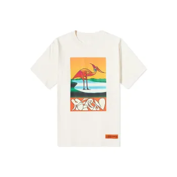 HERON PRESTON Abstract Heron Print T Shirt