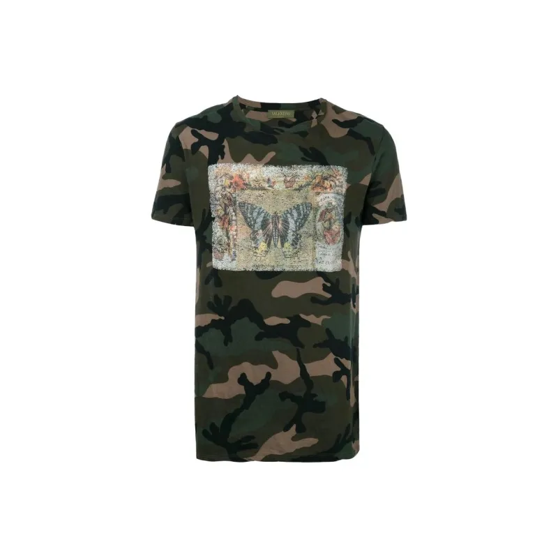 Valentino T-Shirts Men Camouflage-0