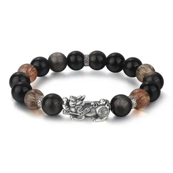 Lao Feng Xiang Obsidian Bracelets Unisex