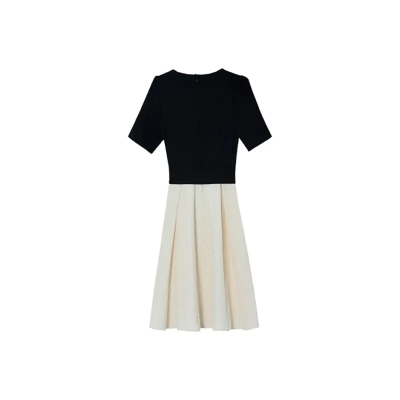 PAIN OR PLEASURE Summer Short Sleeved Dress Women's Black-1