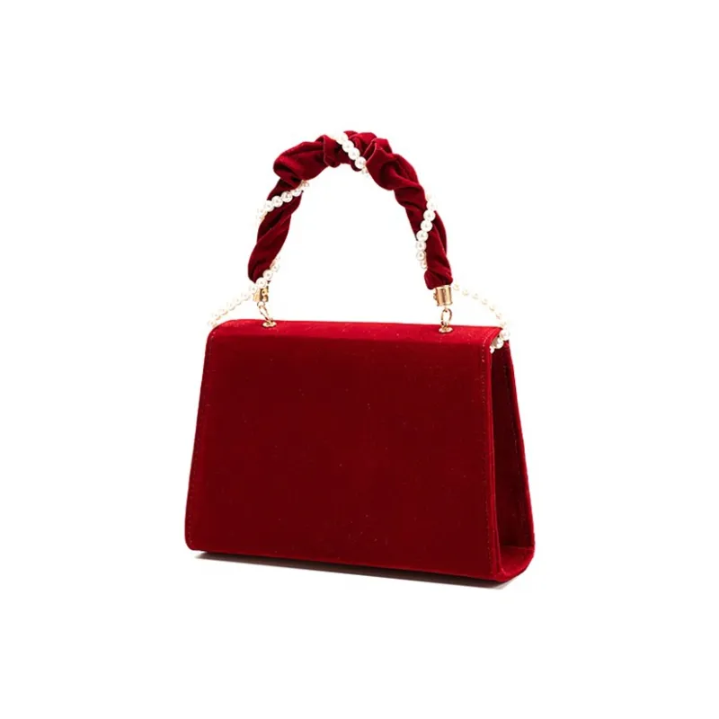 Vigno Synthetic Leather Shoulder Bag Crossbody Bag Handbag Regular Women's Red-3