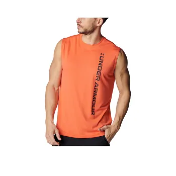 Under Armour SS25 Tank Top Men's Orange Red