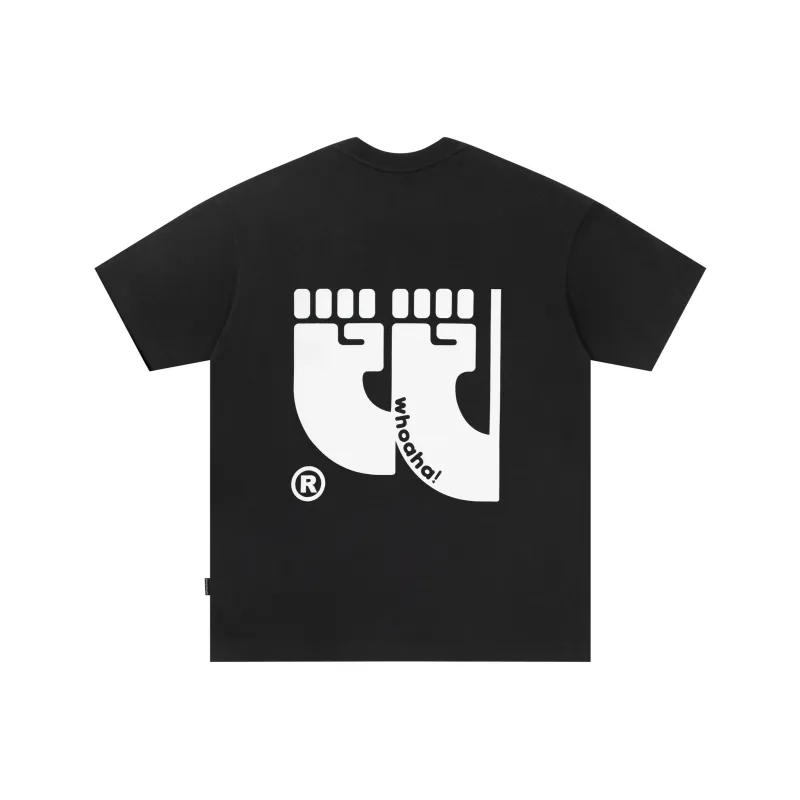WHOA HA! Drop Shoulder Sleeve T Shirt Unisex-0
