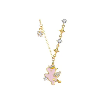 YINGNIXINDONG 925 Sterling Silver Necklaces Women's
