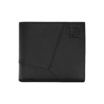LOEWE Puzzle Calfskin Wallet Men's Black