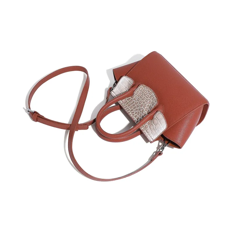 Vigno Synthetic Leather Shoulder Bag Crossbody Bag Handbag Regular Women's Red Brown/Black/Caramel/Blue-4