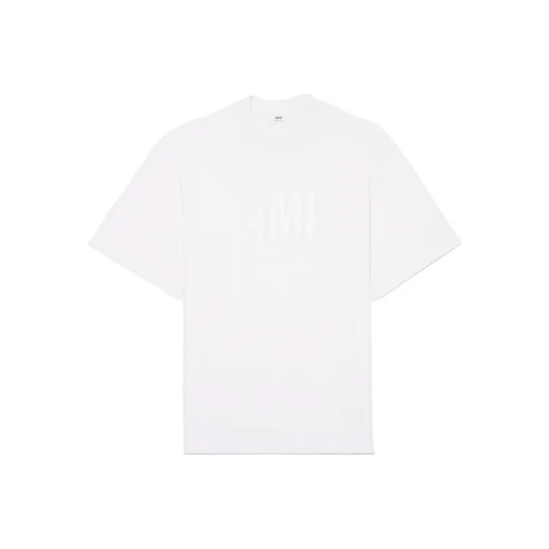 AMI Logo Printed Crewneck T-Shirt-0