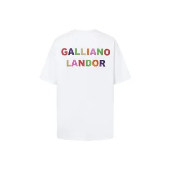 GALLIANO LANDOR SS22 T Shirt Unisex White