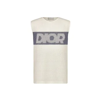 DIOR SLEEVELESS T Shirt Men's White