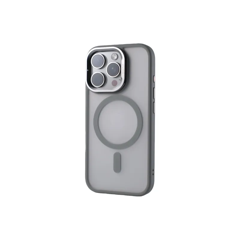 DEPA PC Material Semi Transparent Matte Stand Magnetic Phone Cases Compatible With Apple 13 16 Series Minimalist-0