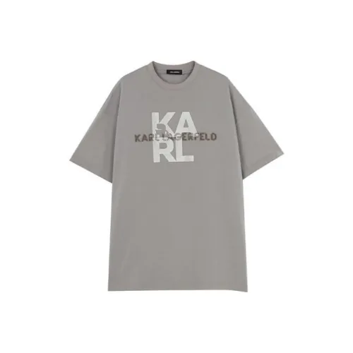 KARL 그레이 남녀공용 티셔츠