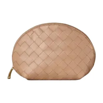 Bottega Veneta Sheepskin Makeup Bag Women's Light Pink
