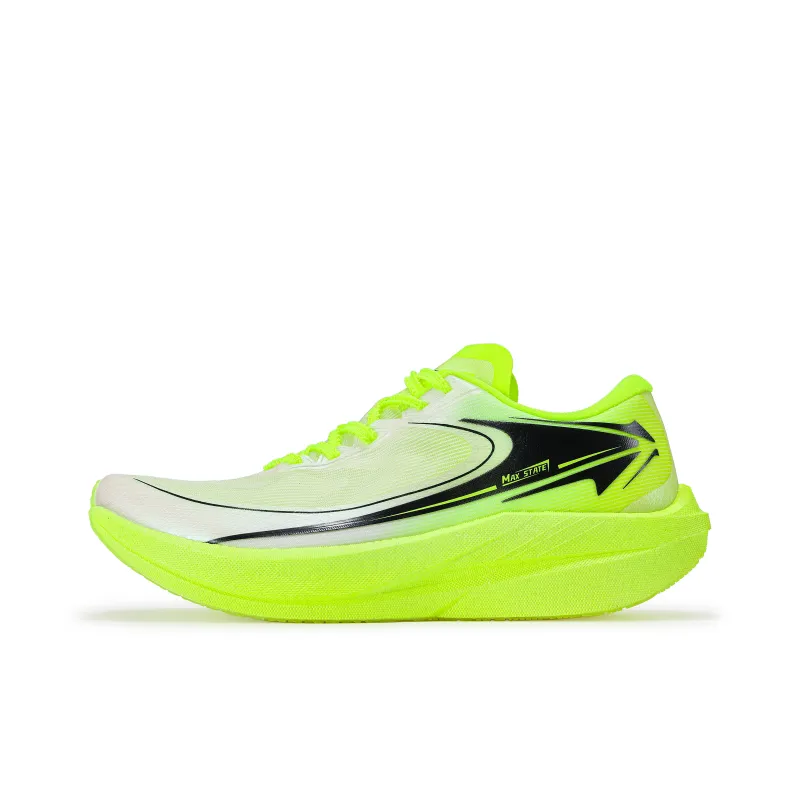 XINGHUOLI Anti-Slip And Wear-Resistant Coverage Low-Top Carbon Plate Casual Running Shoes Unisex Lime Green-1