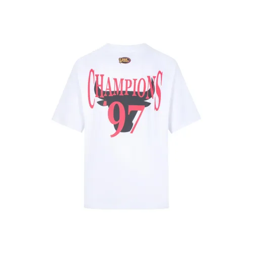 Mitchell & Ness SS22 Drop Shoulder Sleeve T Shirt Unisex White