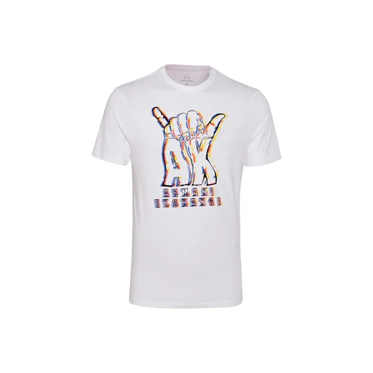 ARMANI EXCHANGE T Shirts Men White-0