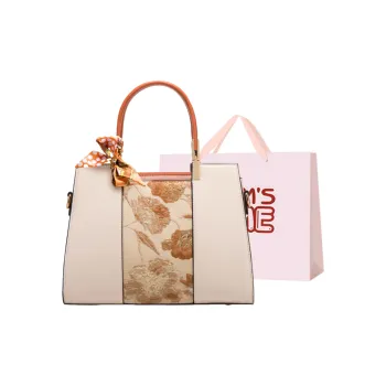 Worm's Home PU Crossbody Bag One Shoulder Handbag Women's Ecru