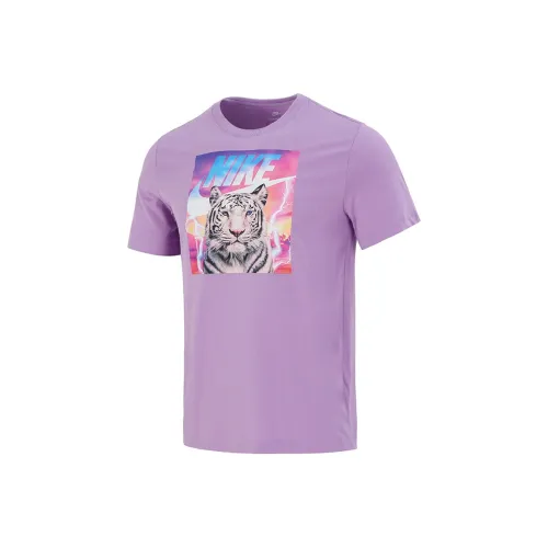 Nike T Shirts Men Purple