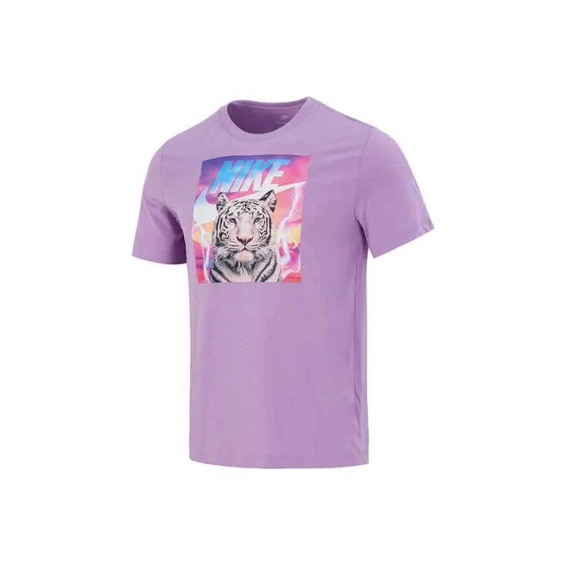 Nike T Shirts Men Purple-0