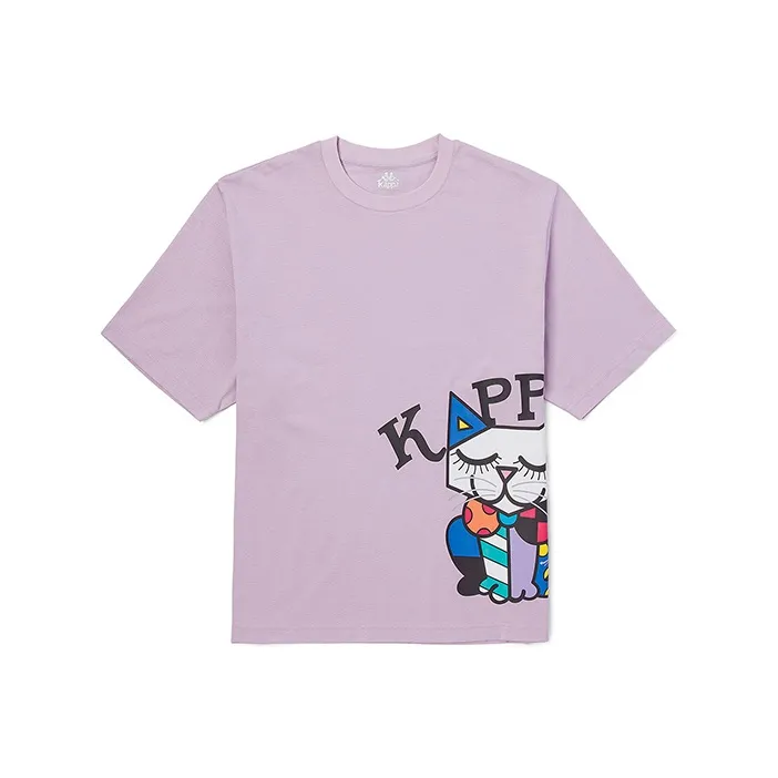 Kappa x Britto Crew Neck Loose Fit Straight Short Sleeved T Shirt Unisex-8