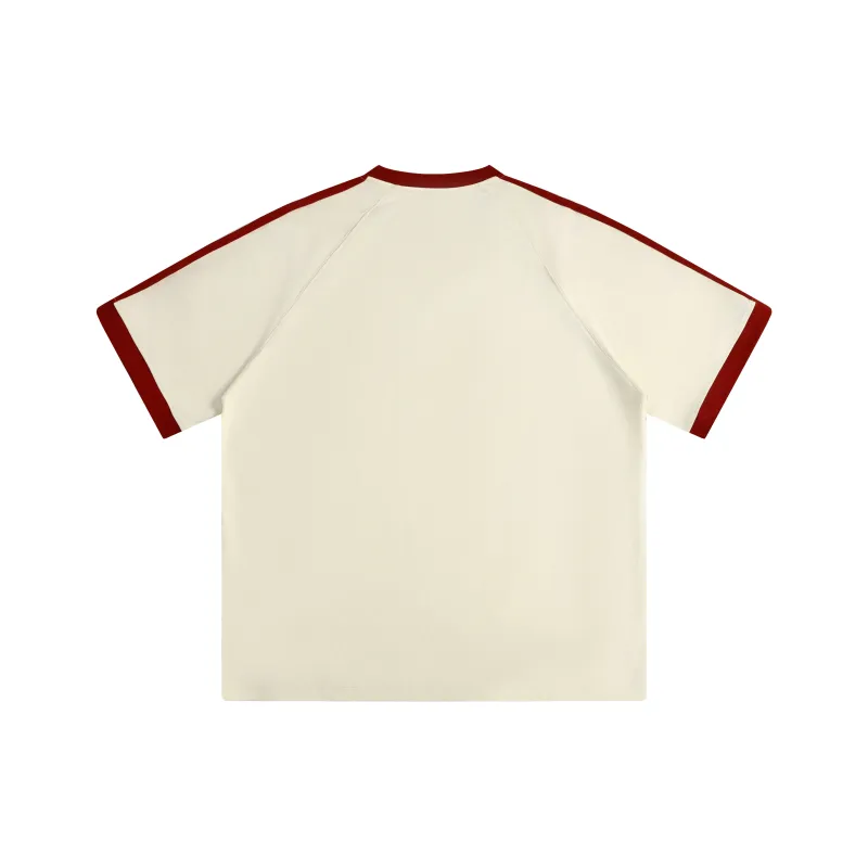 REDU T-Shirt Unisex White & Black Stripes-17