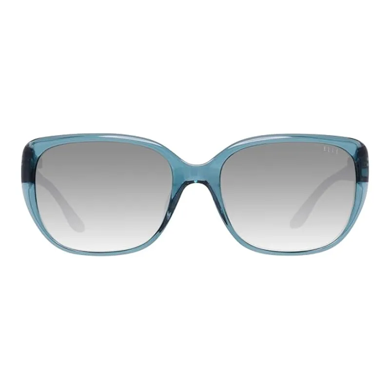 ELLE Irregular Shape Sunglasses Women's Blue-1