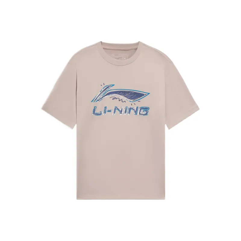 LINING Sports Life Collection T Shirts Men Light White Purple-0