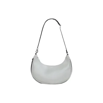 CELINE AVA Smooth Cow Leather Handbag Shoulder Bag Handbag Medium Size Unisex Light Gray