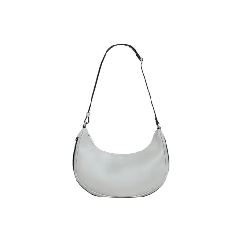 CELINE AVA Smooth Cow Leather Handbag Shoulder Bag Handbag Medium Size Unisex Light Gray