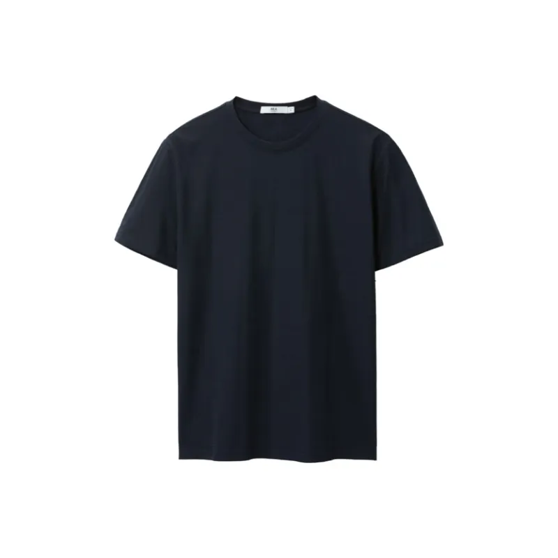 HLA T Shirts Men Navy Blue L6-0