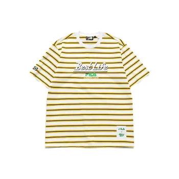 FILA FUSION x Jeremyville T Shirt Unisex Distant View Yellow