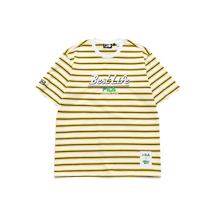 FILA FUSION x Jeremyville T Shirt Unisex Distant Prospect Yellow-0