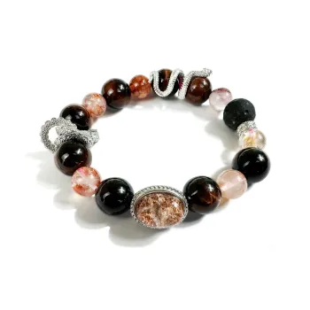 JIAOSHIYU Tiger's Eye Stone Bracelets Unisex