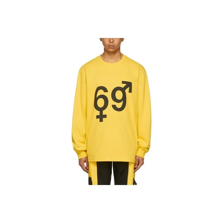 Hood By Air T-Shirts Men Yellow-0