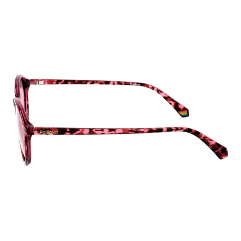 Polaroid Polycarbonate Oval Sunglasses Unisex Rose Red-1