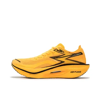 361° Fly Burn 3 Running Shoes Unisex Low Top Fluorescent Laser Orange, Obsidian Black