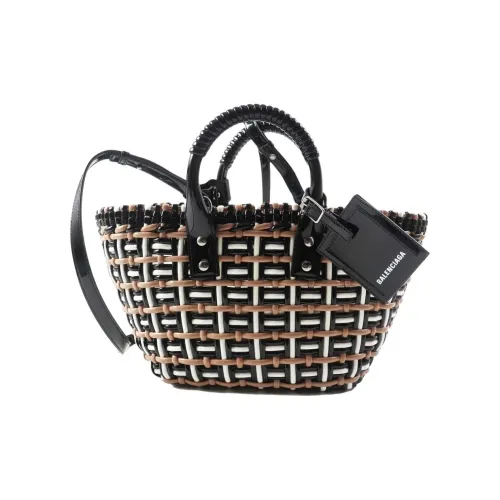 Balenciaga BISTRO Polyester Tote Bag Shopping Bag Handbag Mini Women's Brown
