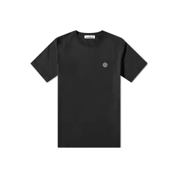 STONE ISLAND Logo Patch Crewneck T Shirt